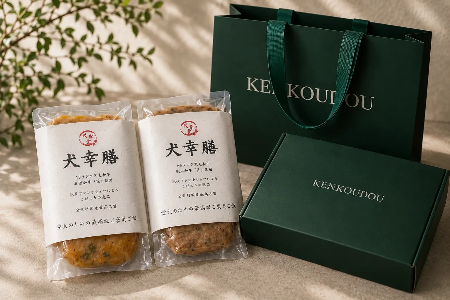 犬幸膳 ギフトボックス(2個入り) — ごはん